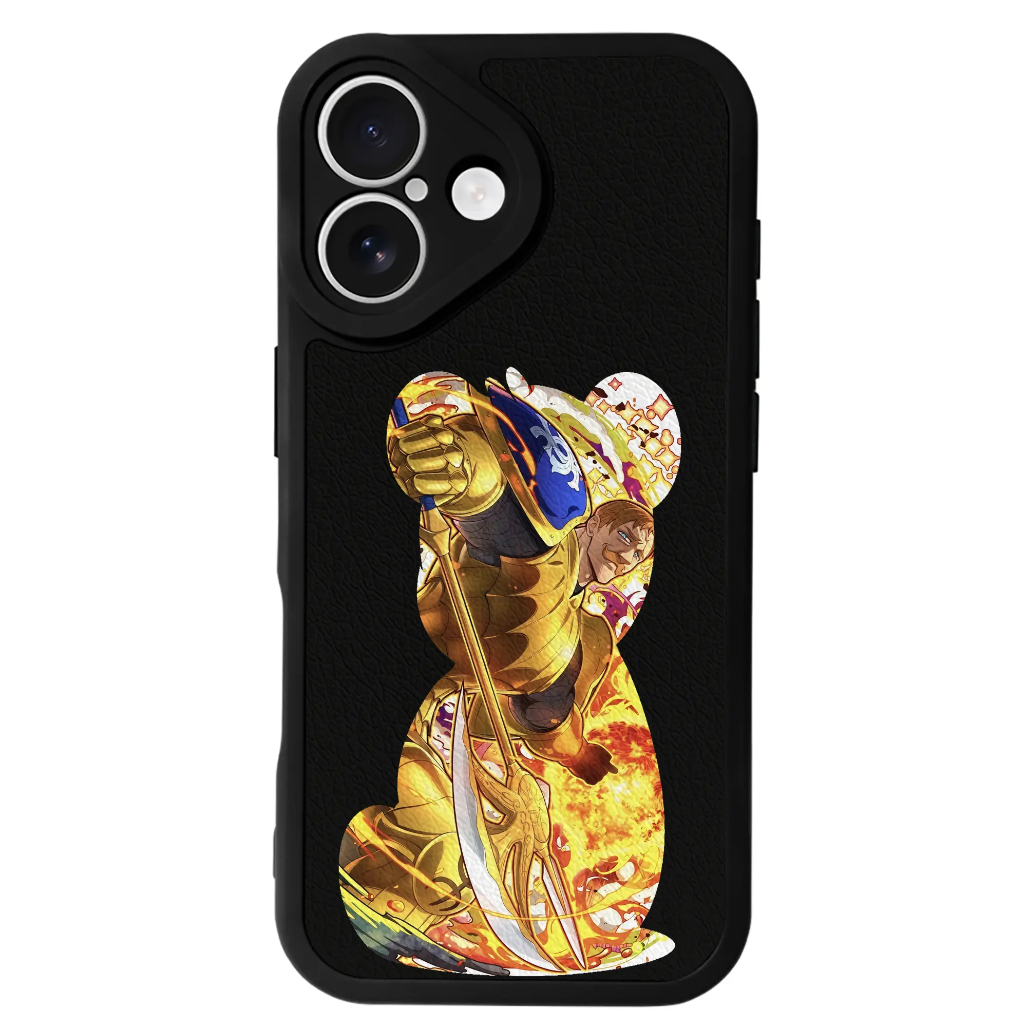 七つの大罪 グッズ エスカノール - IPhone 16シリーズ対応 ・ シリコンスマホケース ・ レザー調 ・ 高精度フィット ・ 耐衝撃 ・ ワイヤレス充電対応 ・ 精密カット